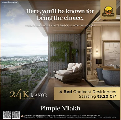 Premium residences launch creative with balcony view and starting-price banner