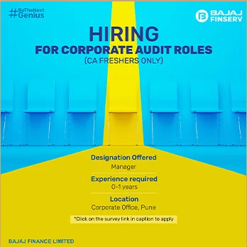 Hiring creative for corporate audit roles with role, experience and location details